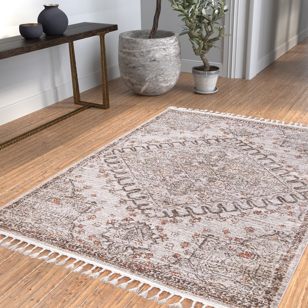 brown and beige rug   
