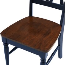 brown navy  pc dining room   
