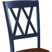brown navy  pc dining room   