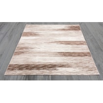 brown white area rug  x    