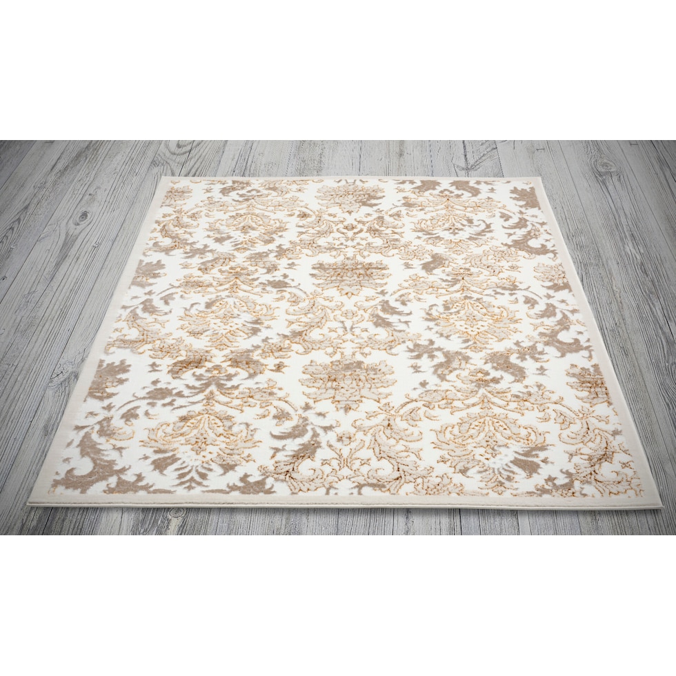 brown white area rug  x    