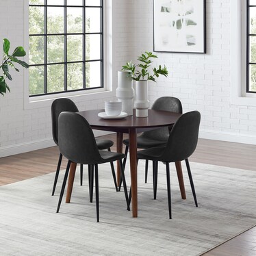 Bruce Dining Table and 4 Bruno Dining Chairs