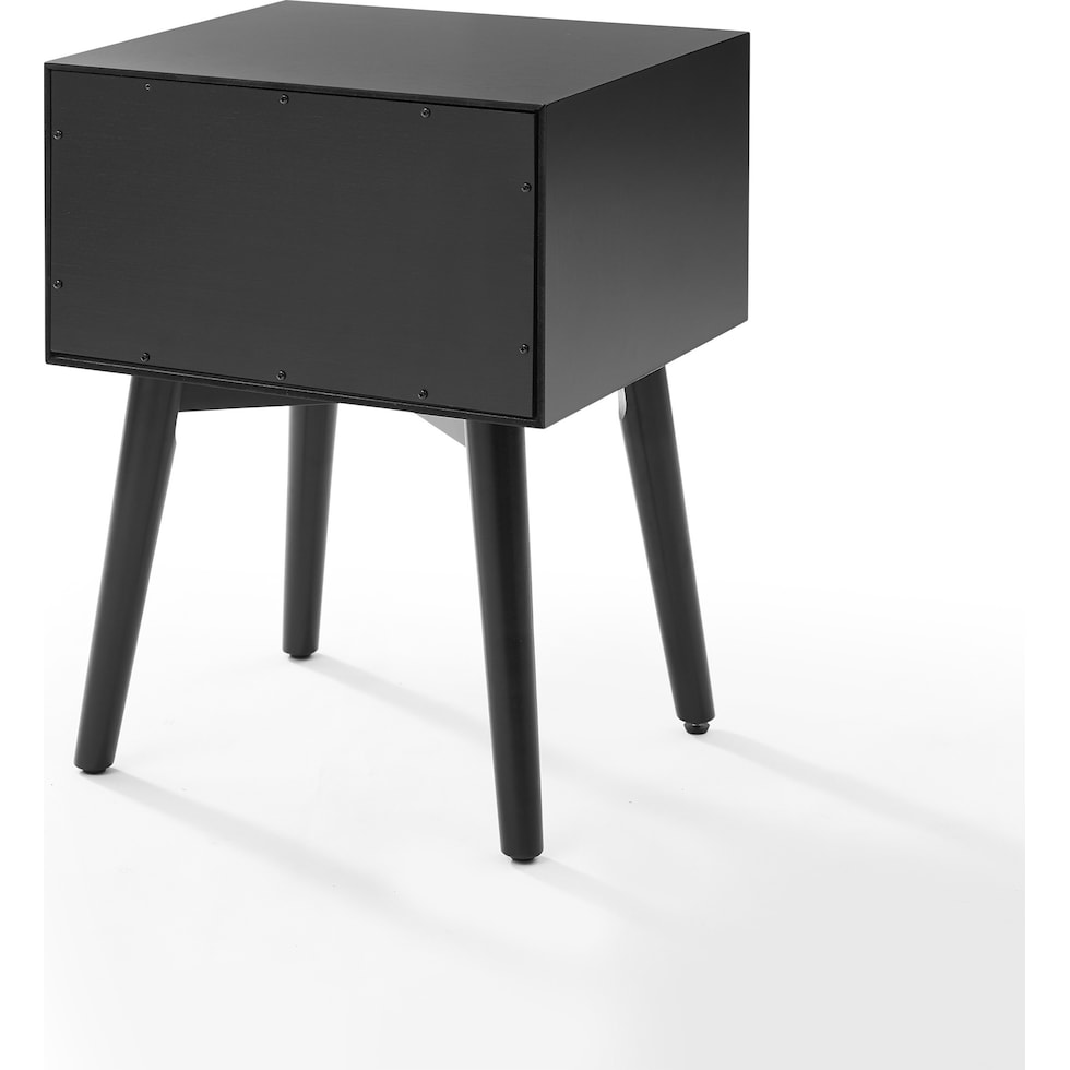 bruce black nightstand   