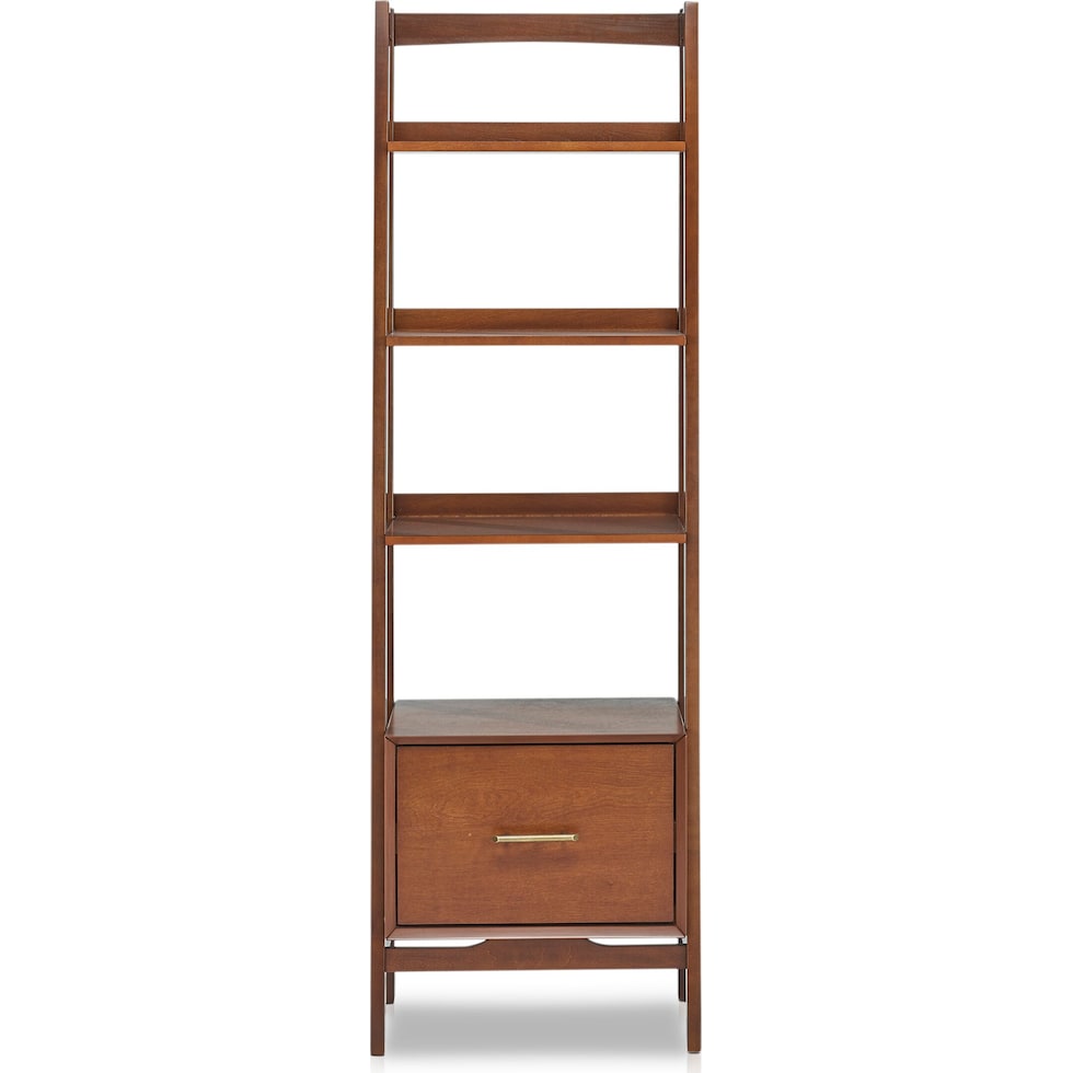 bruce dark brown bookcase   