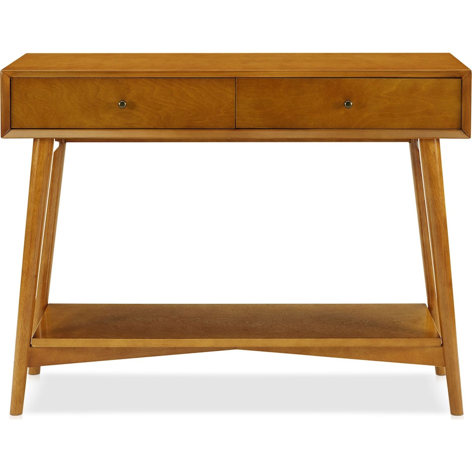 bruce dark brown console table   