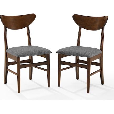 Bruce Set of 2 Dining Chairs - Brown