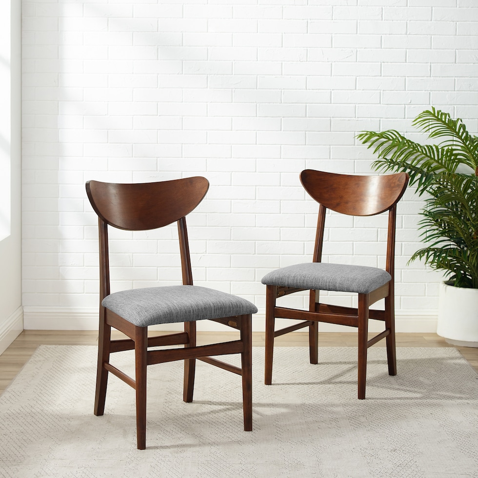 bruce dark brown dining chair   