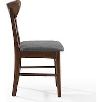 bruce dark brown dining chair   