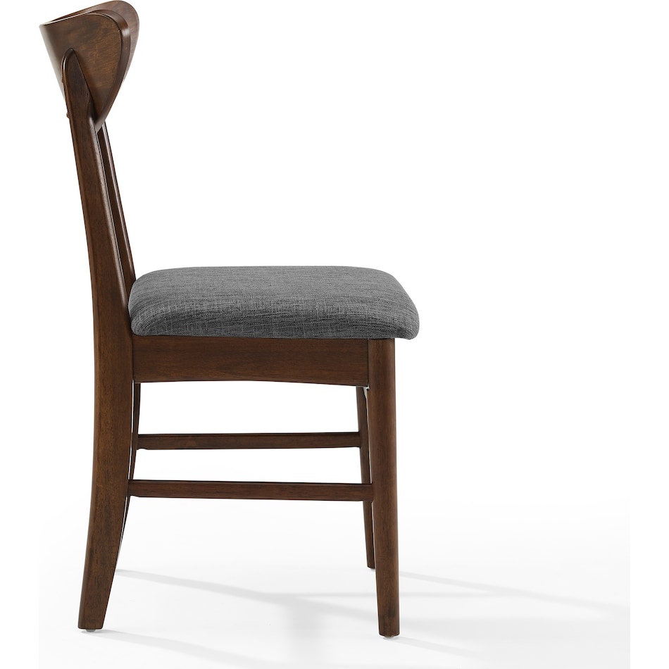bruce dark brown dining chair   