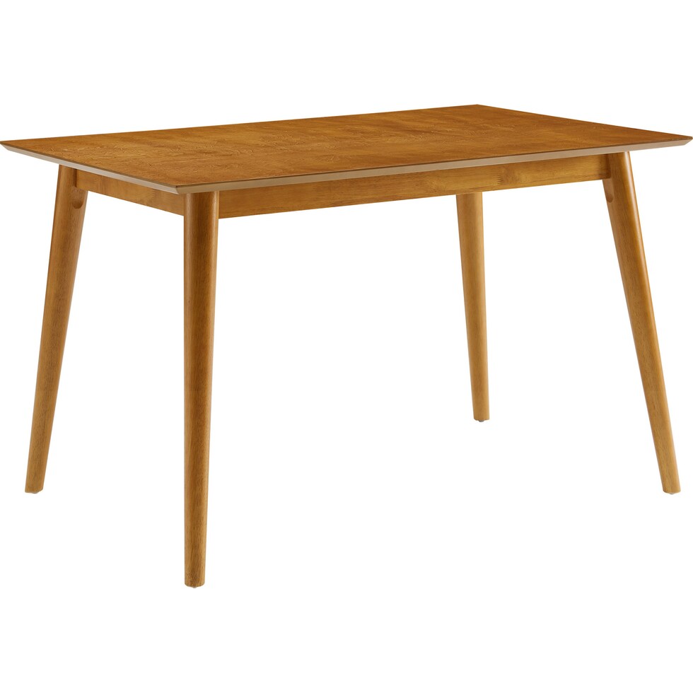 bruce dark brown dining table   