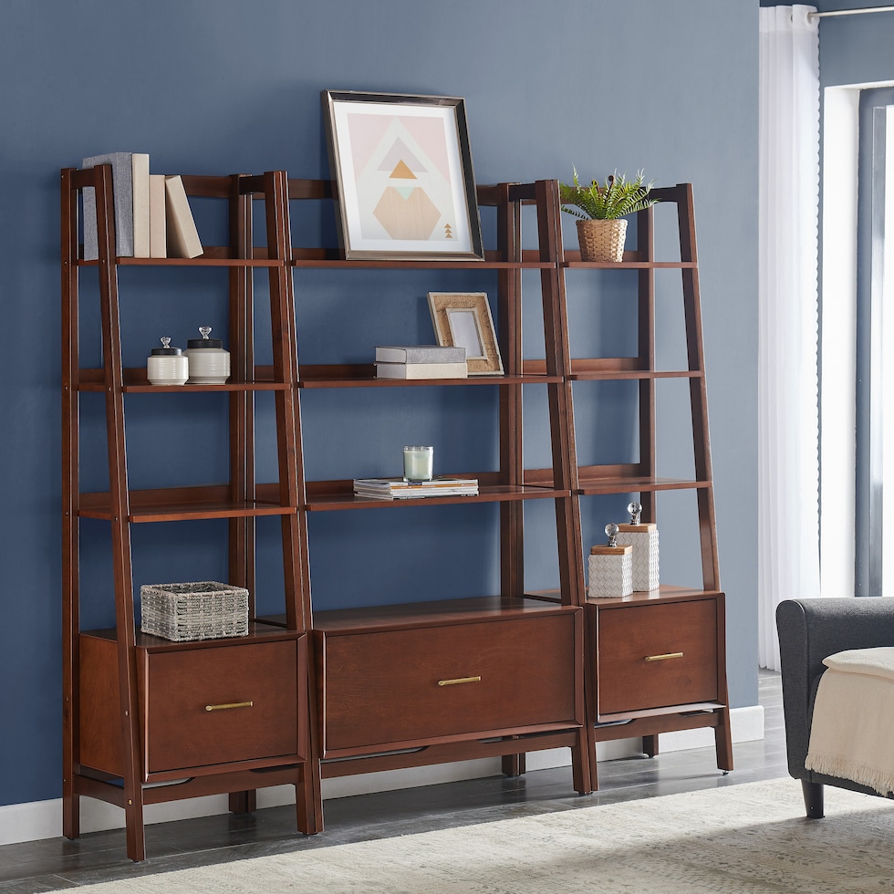 bruce dark brown etagere   