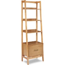 bruce light brown bookcase   
