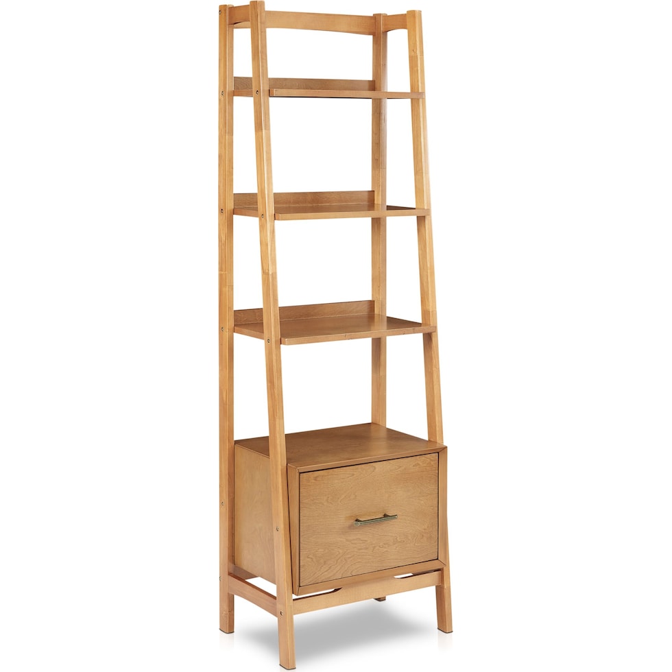 bruce light brown bookcase   