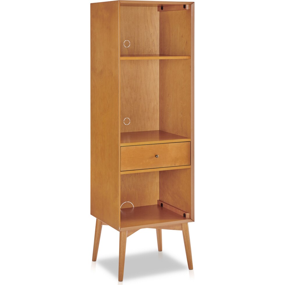 bruce light brown bookcase   