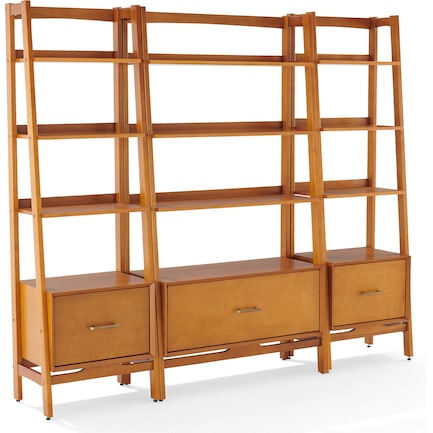 Bruce 3-Piece Etagere Set - Brown