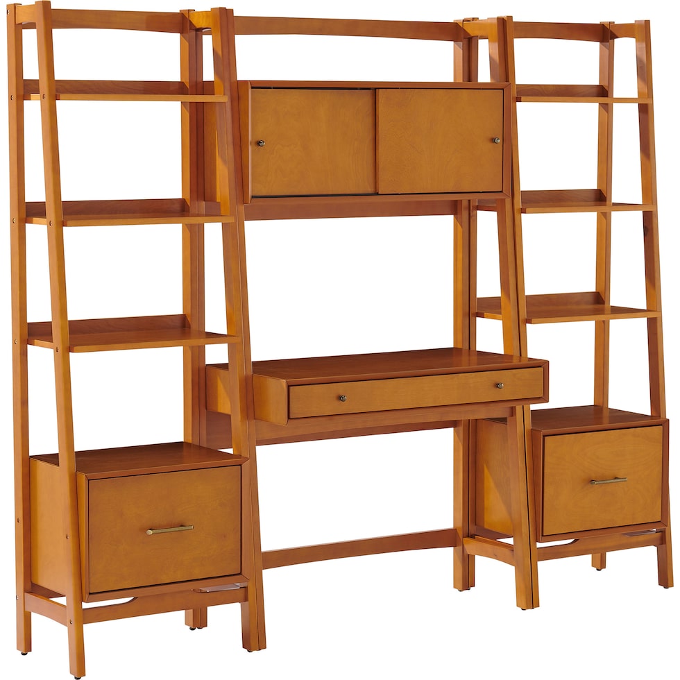 bruce light brown etagere   