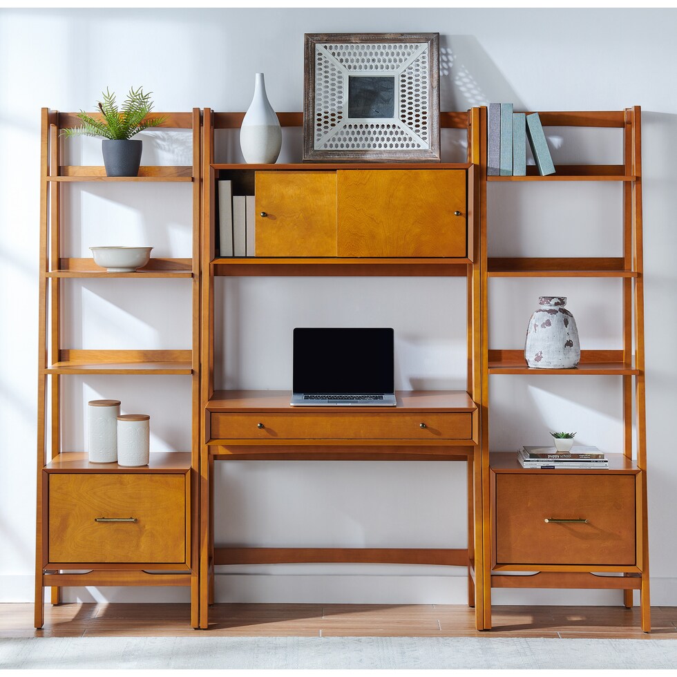 bruce light brown etagere   