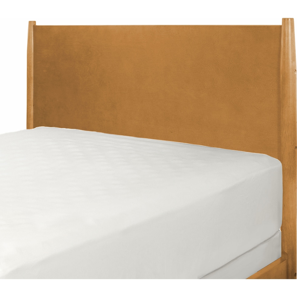 bruce light brown king bed   