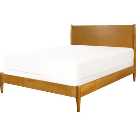 Bruce Queen Platform Bed - Brown