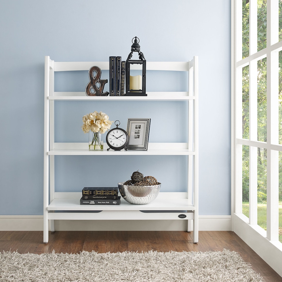 bruce white bookcase   