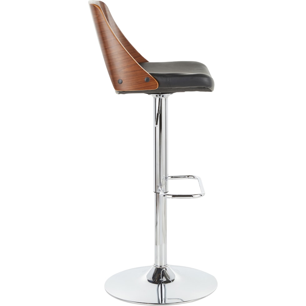 bruges black bar stool   