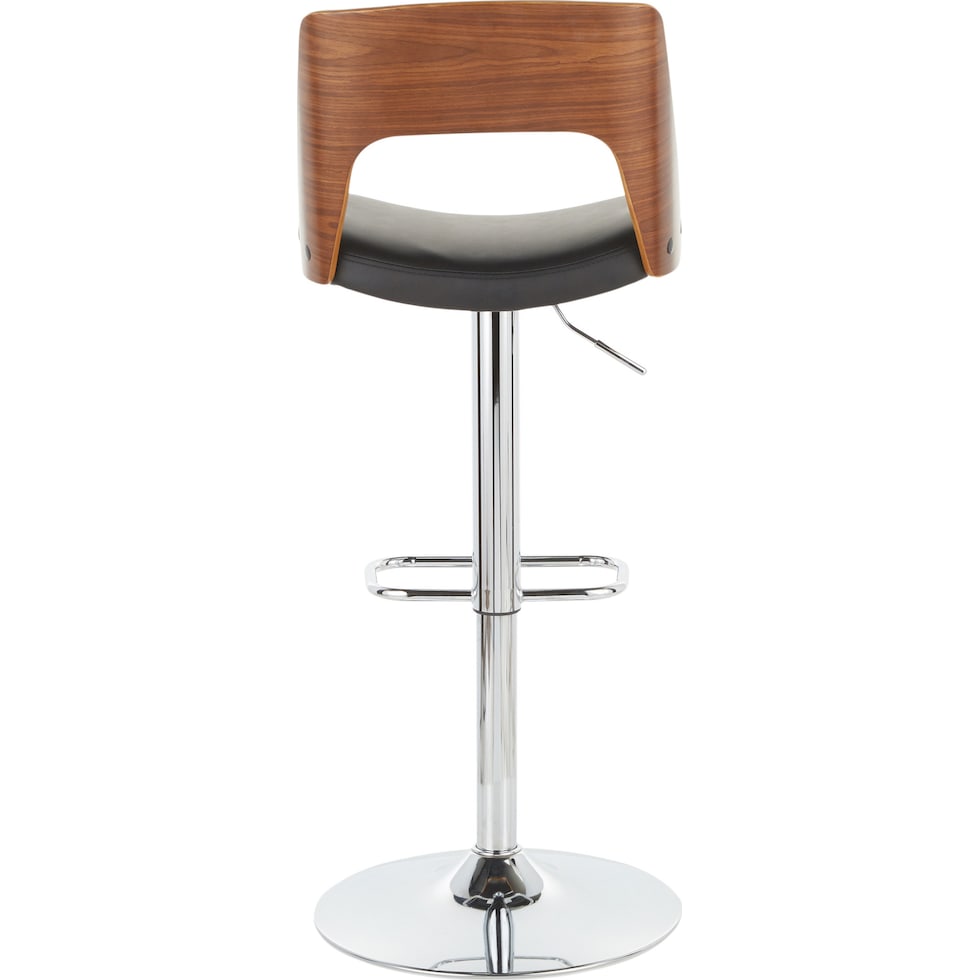 bruges black bar stool   