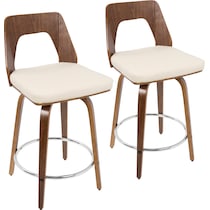 bruges white counter height stool   