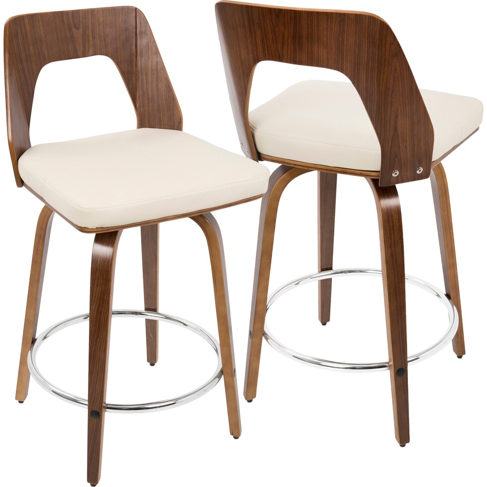 bruges white counter height stool   