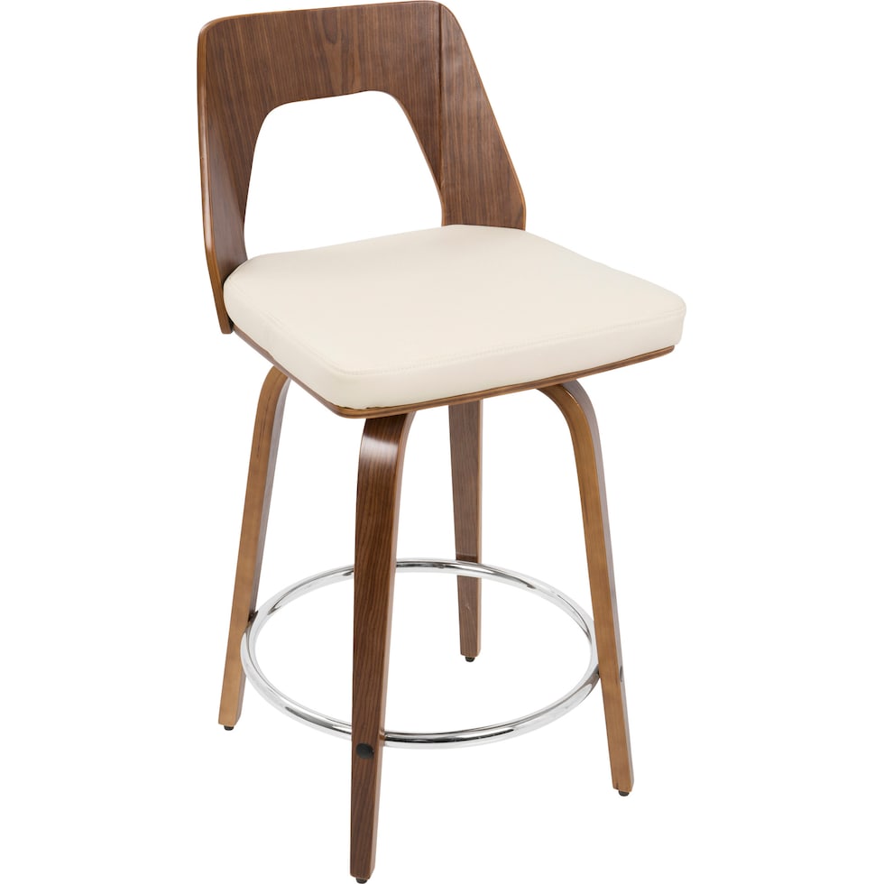 bruges white counter height stool   