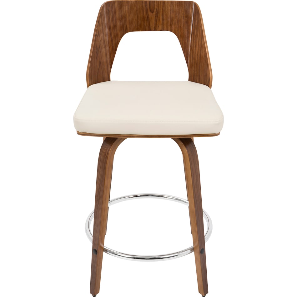 bruges white counter height stool   