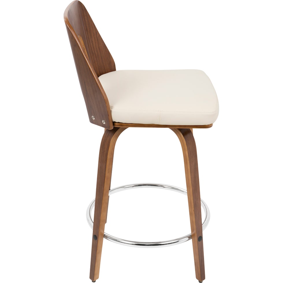 bruges white counter height stool   
