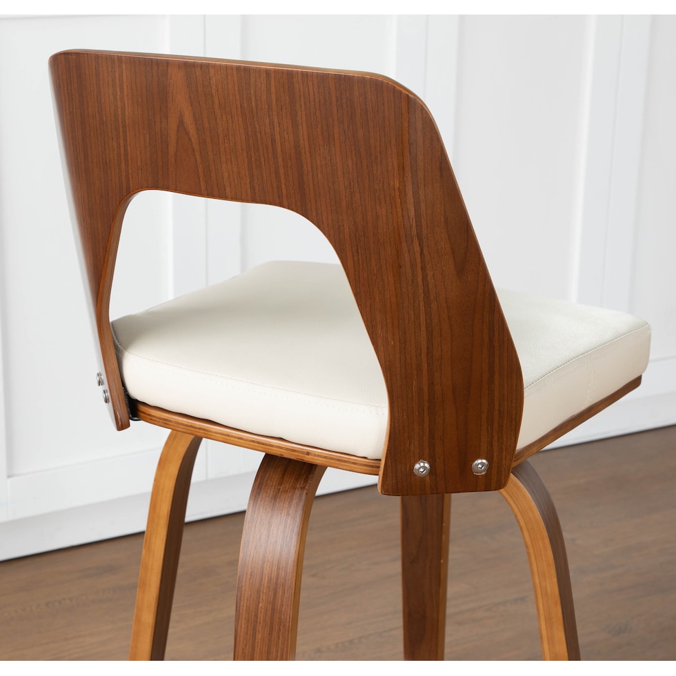 bruges white counter height stool   