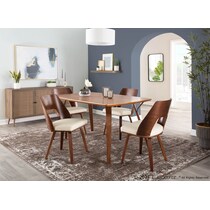bruges white dining chair   