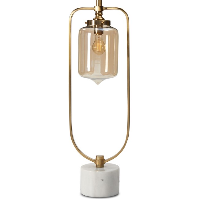 Home Accessories - Brushed Brass Loop Table Lamp