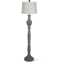 brushed gray gray floor lamp   