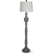 brushed gray gray floor lamp   