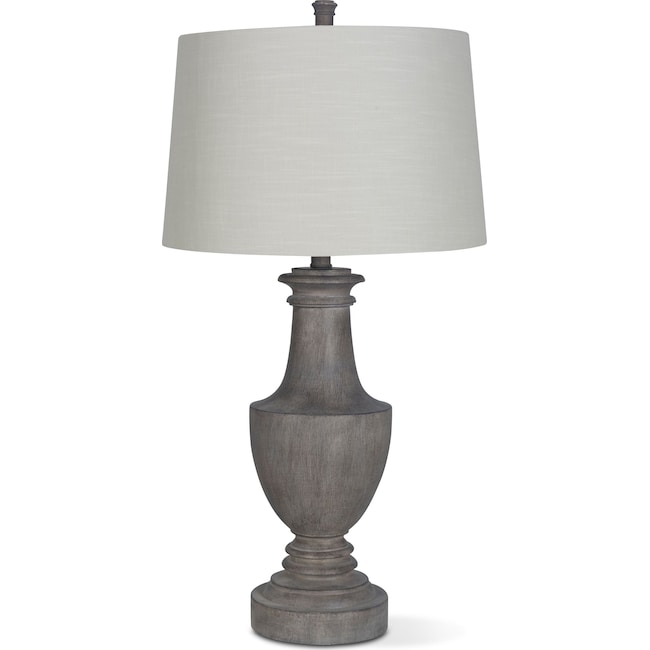 Home Accessories - Brushed Gray Table Lamp