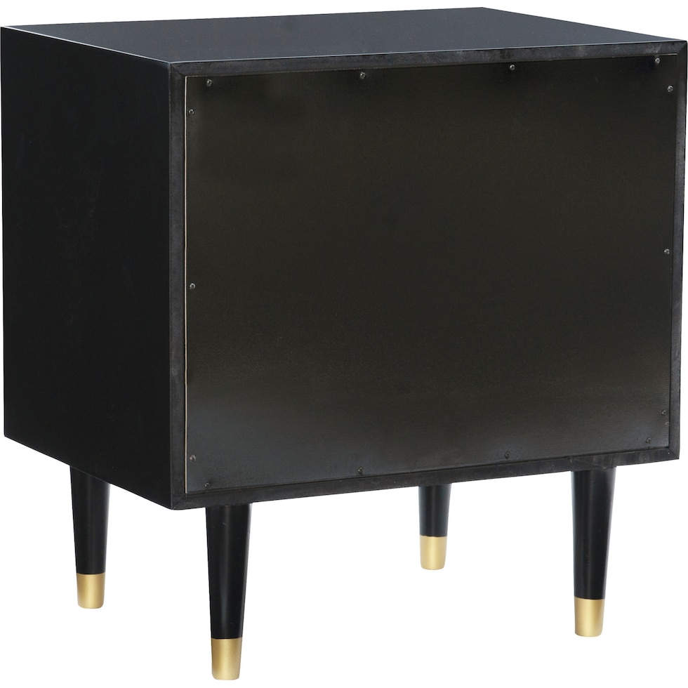 brynlynn black nightstand   