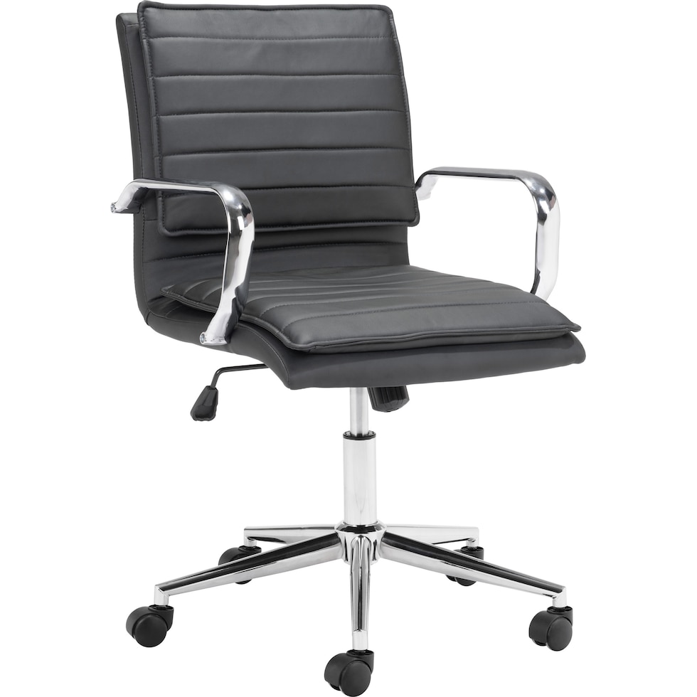 brynn black office chair   