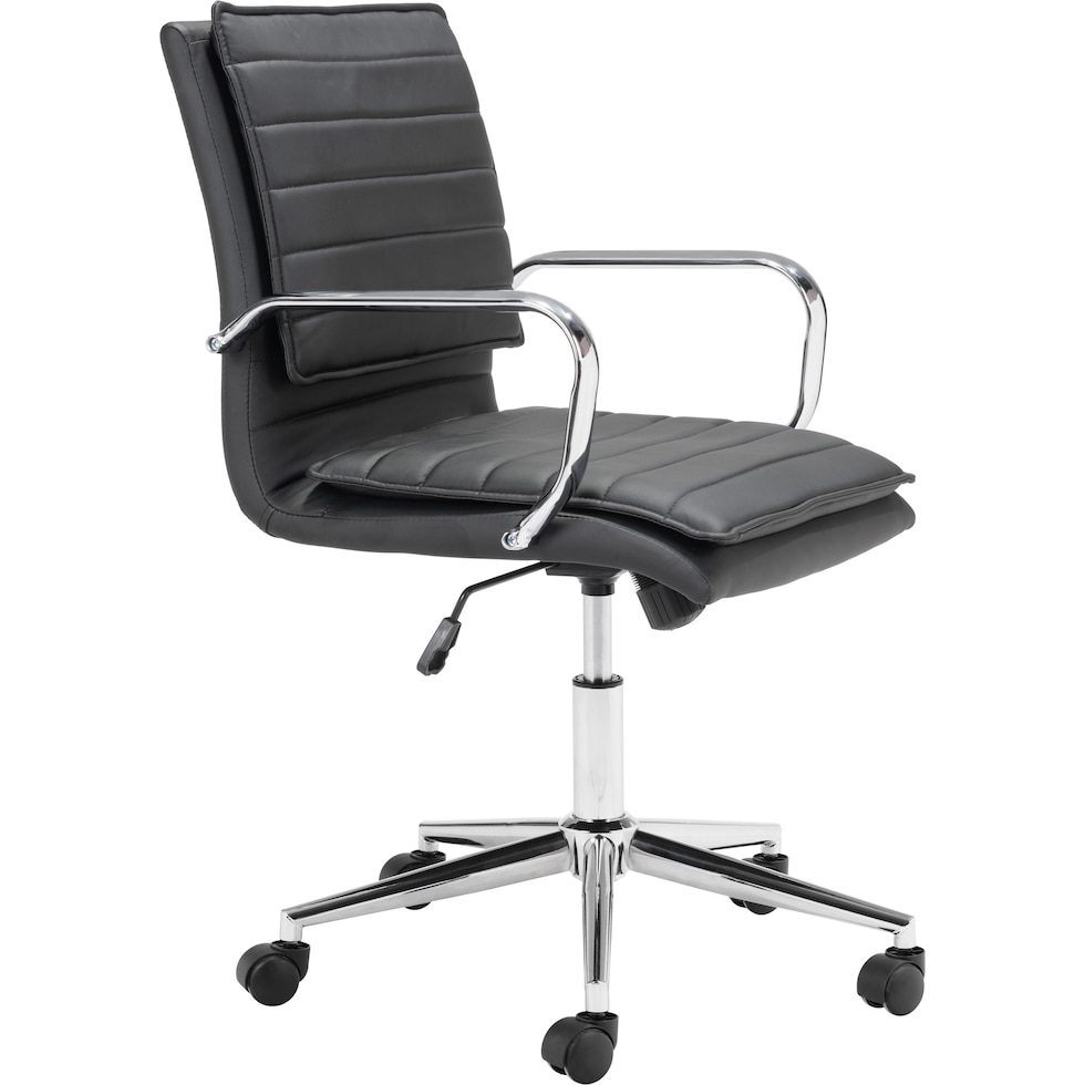 brynn black office chair   