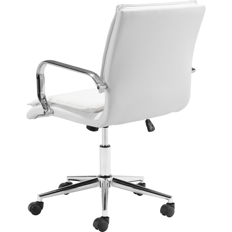 brynn white office chair   