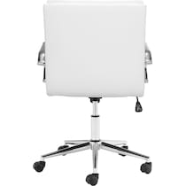 brynn white office chair   