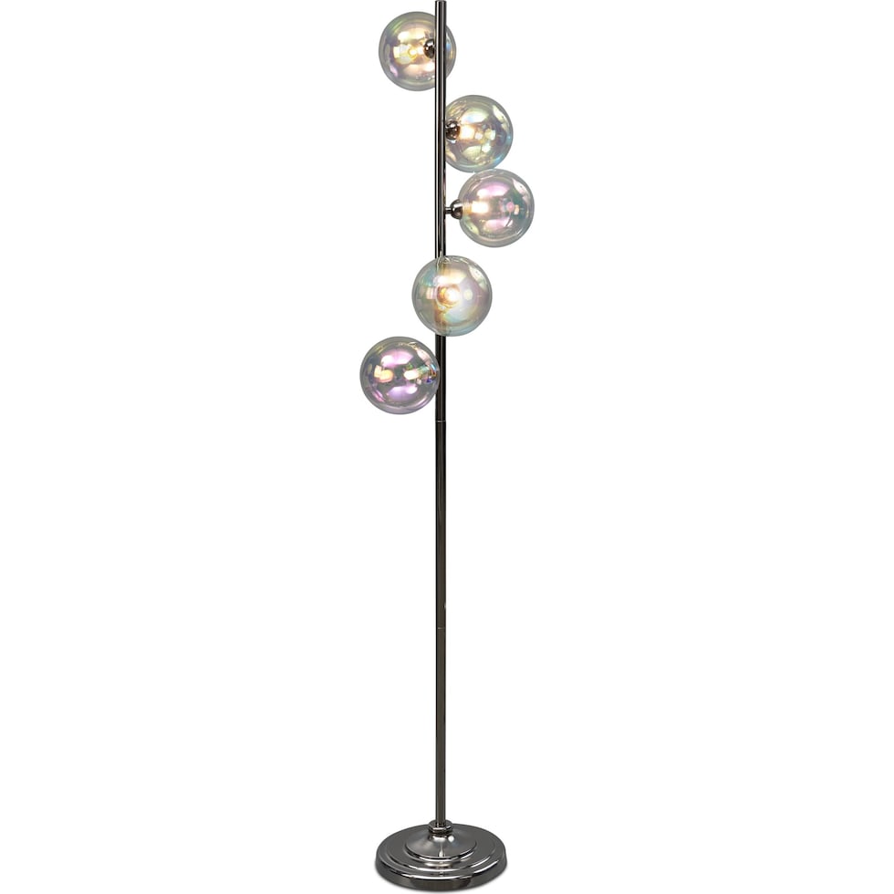 bubble glass floor lamp gray floor lamp   