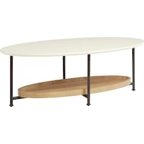 bufanda white natural coffee table   