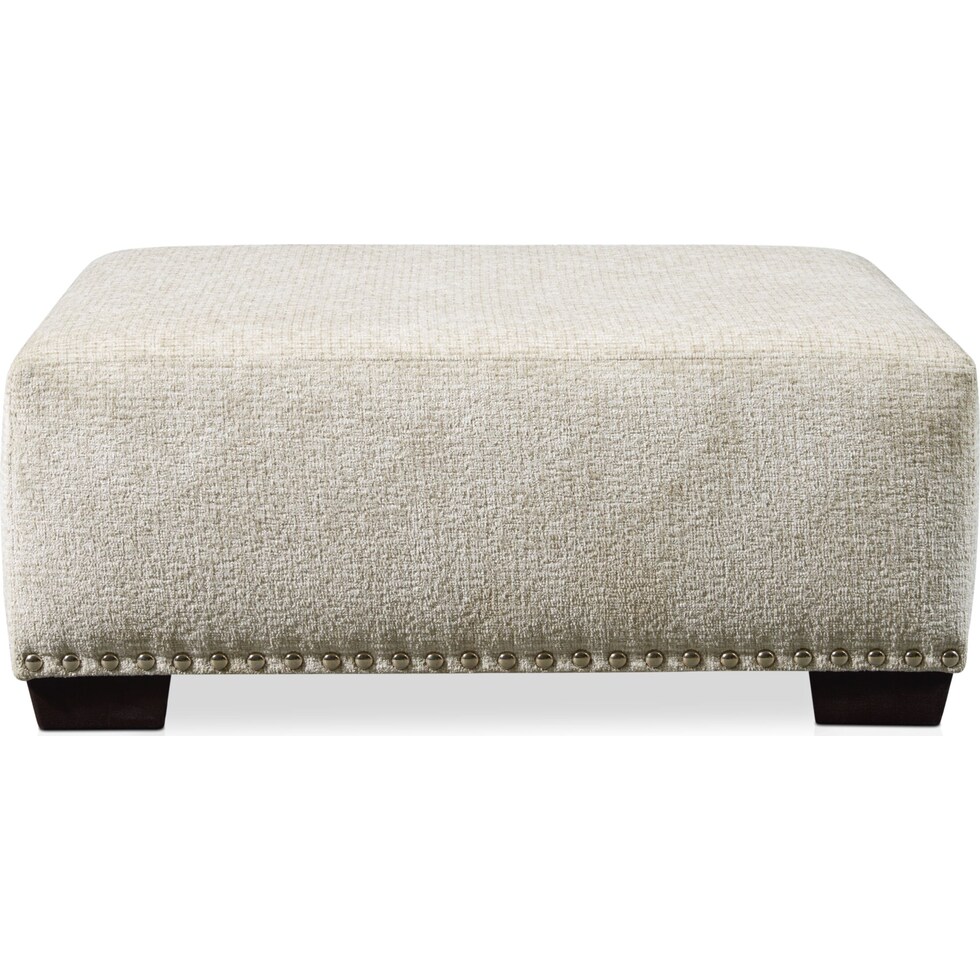 bungalow white ottoman   