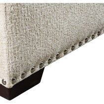 bungalow white ottoman   