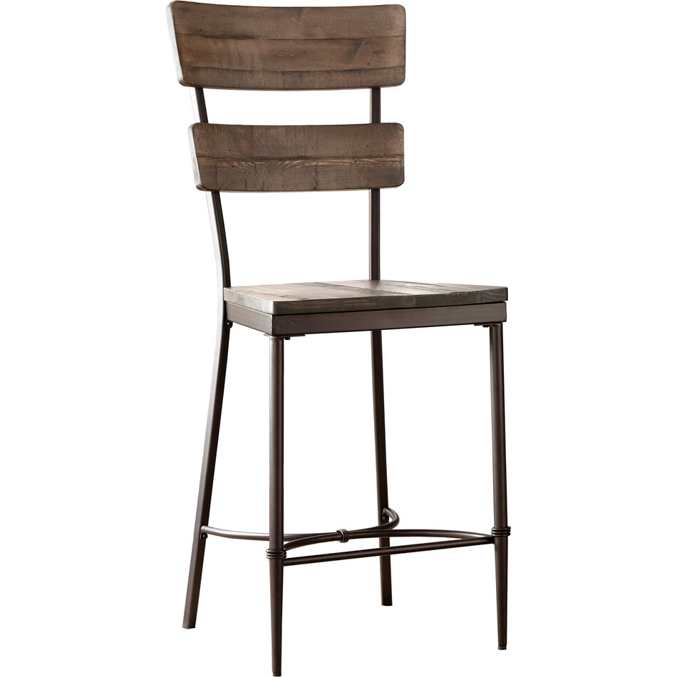 bunnley dark brown counter height stool   