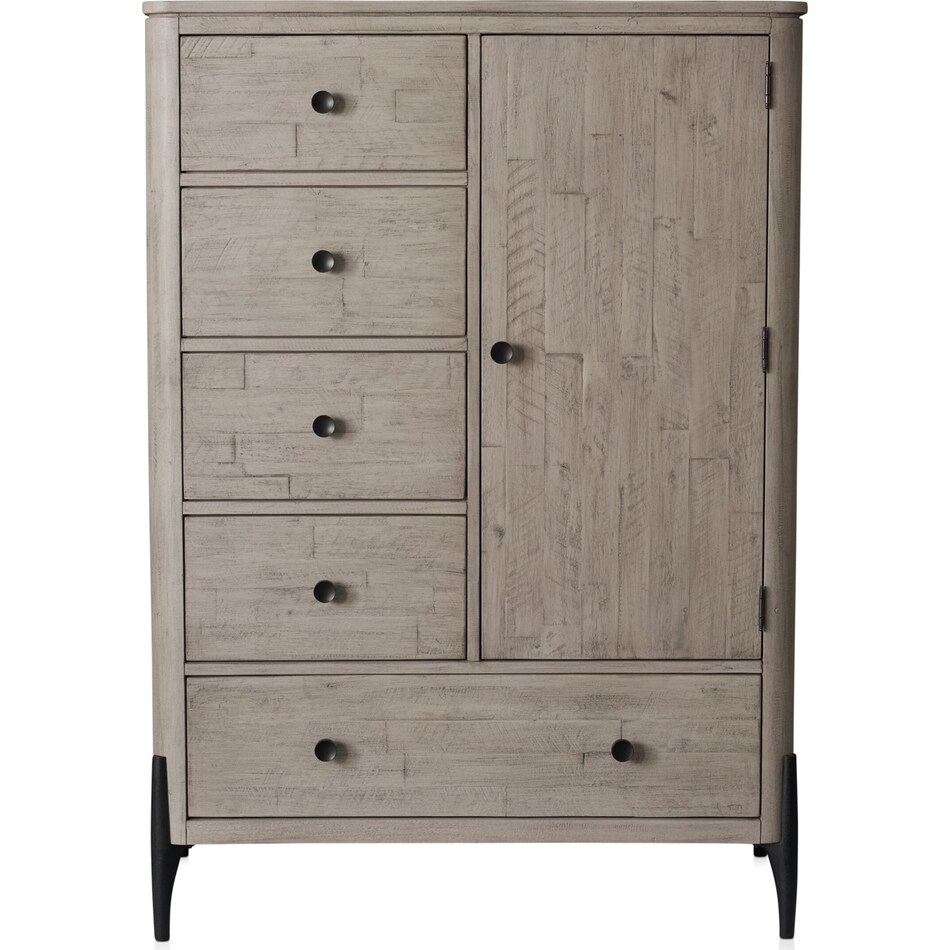 burbank bedroom gray door chest   