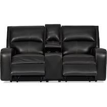 burke black  pc manual reclining living room   