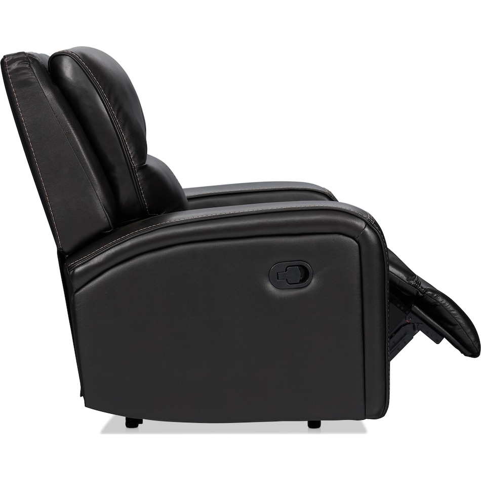 burke black  pc manual reclining living room   